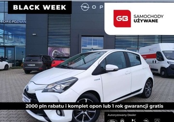 Toyota Yaris III 2018 Toyota Yaris BLACK WEEK 1.5 Hybryda 100KM FV23 Salon PL Serwis ASO Gwaranc