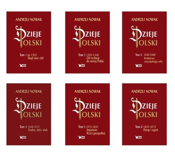 6W1 DZIEJE POLSKI TOM 1-6 - ANDRZEJ NOWAK