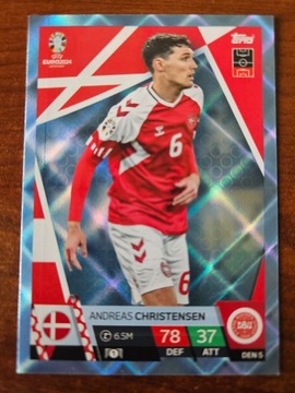 EURO 2024 TOPPS MATCH ATTAX - Parallel ANDREAS CHRISTENSEN