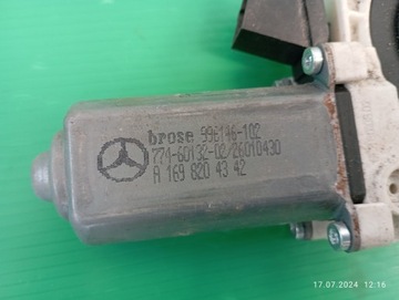 SILNICZEK SZYBY LEWY PRZÓD MERCEDES W169 A1698204342