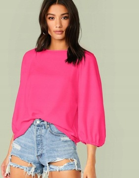 SHEIN BLUZKA ELEGANCKA DAMSKA RÓZOWA L/XL
