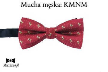 Szelki i mucha męskie WZORY DO WYBORU! BORDOWE