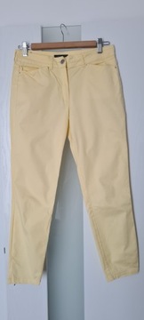 Żółte spodnie rurki chinosy mango s