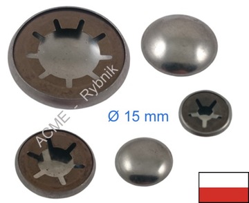 Blokada Zaślepka Metalowa Koła Kółka Na Oś 15mm