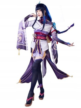 Genshin Impact Raiden Shogun Cosplay Peruka