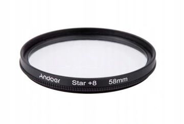Комплект фильтров UV, CPL, Close-Up 4, Star 8 58 мм