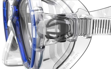 Маска для дайвинга SEAC ELBA для взрослых, прозрачная синяя.