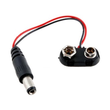 ADAPTER WTYK DC 5.5/2.1 -BATERIA 9V 6F22