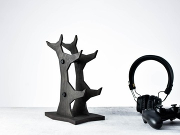 подставка для наушников, подставка для контроллера Xbox PS5, деревянные аксессуары для игр