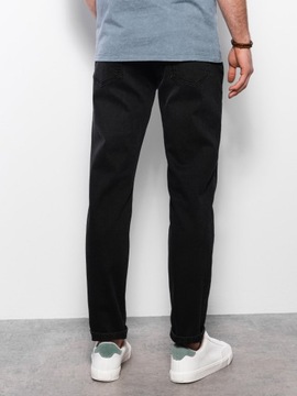 Męskie jeansy REGULAR FIT czarne V2 P0102 L