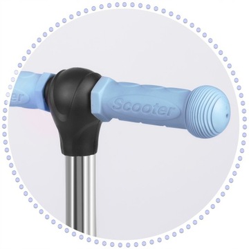 Баланс езда Tri -blue Triple Scooter