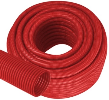 RURA KARBOWANA OSŁONOWA CZERWONA PESZEL 22/18 50m CZERWONY DIAMOND