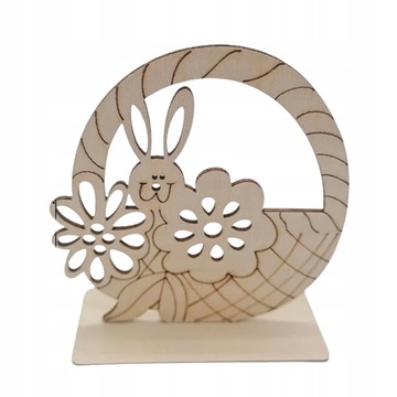 OZDOBA FIGURKA ŚWIĄTECZNA WIELKANOC ZAJĄC DEKOR model 8
