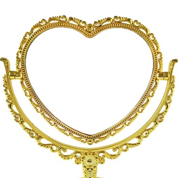 Настольное зеркало для макияжа, вращающееся на 360 градусов, овальное, в винтажном стиле.