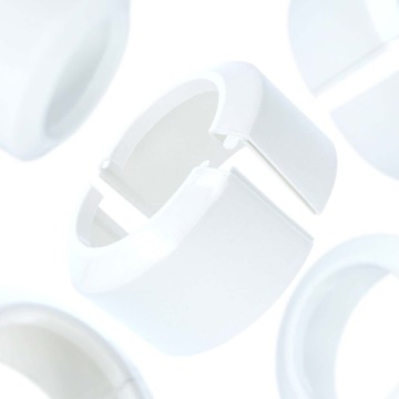 Розетка, закрывающая канализационные трубы WC 110, завершена.