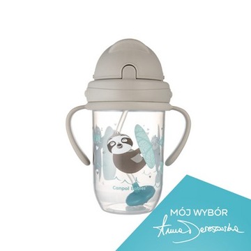 CANPOL СЕРЕБРЯНАЯ КРУЖКА, БУТЫЛКА С ВЕСОВОЙ СОЛОМОЙ