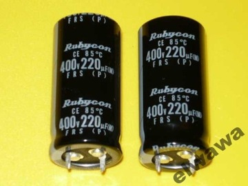 Kondensator el. 220uF 400V RUBYCON FRS 22x45