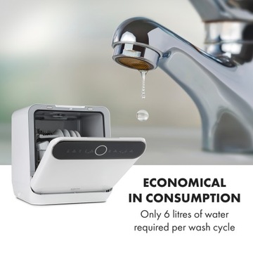 ОТДЕЛЬНОСТОЯЩАЯ МИНИ-ПОСУДОМОЕЧНАЯ МАШИНА KLARSTEIN, НАБОР 2 СТОЛИКА, 6 ПРОГРАММ