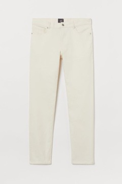 H&M MAN Spodnie z diagonalu Slim Fit klasyczne jeansy dopasowane męskie 32
