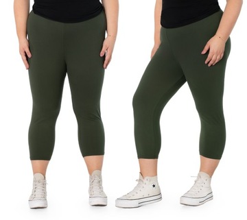 Duże Legginsy Getry Damskie Bambusowe 716-8 r 8XL