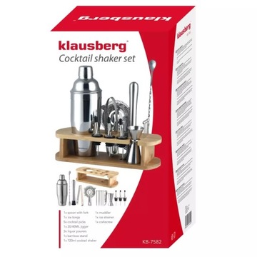 БАРМЕННЫЙ НАБОР 16 ЭЛЕМЕНТОВ KLAUSBERG KB-7582