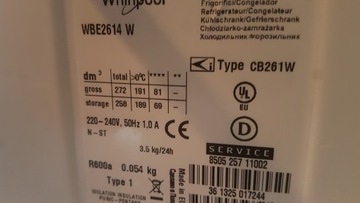 Термостат для холодильника Whirlpool A13-0705 H+ ATEA