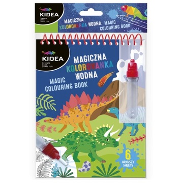 DERFORM KOLOROWANKA WODNA MAGICZNA F DINOZAURY KIDEA