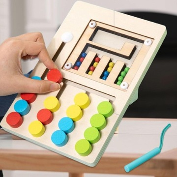 Слайд-головоломка «Сопоставление цветов» для развития мелкой моторики, головоломки «5 цветов»