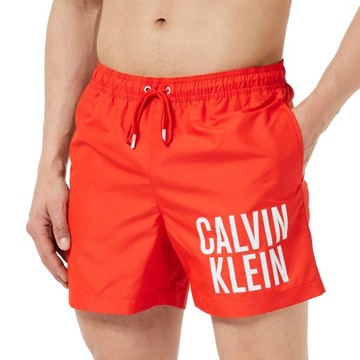Calvin Klein Męski średni sznurek, Czerwony