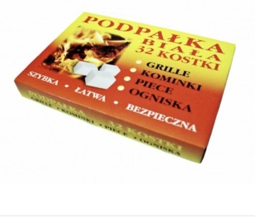 PODPAŁKA DO GRILLA BIAŁA 32 KOSTKI