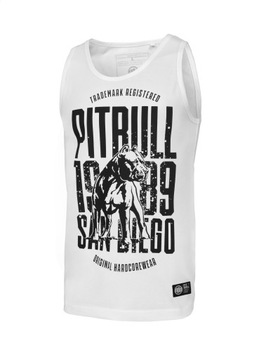 MĘSKI TANK TOP BAWEŁNIANY PIT BULL RAMIĄCZKA XL