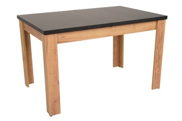 Stół C-2 craft blat czarny 80x120/160 -rozkładany