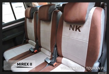 Чехлы кожа и алькантара на VW Touran I 5 мест.