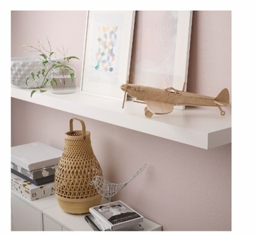 Полка настенная Ikea Lack 110х26 см белая