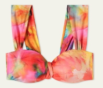 TEZENIS bikini z węzłami Liquid Flowers kostium M