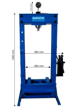 Гидравлический пресс 30 тонн цеховой регулируемый стол Kupczyk KPW-30T