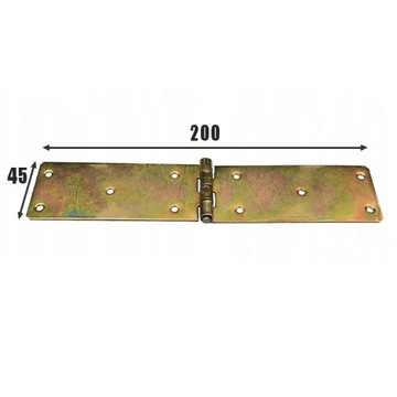 Zawias skrzyniowy budowlany 200x45 ocynkowany