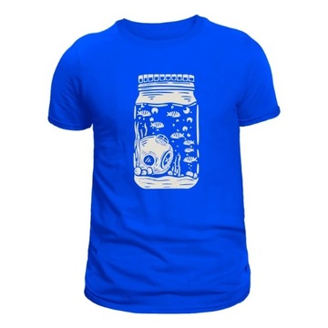 Diver Jar Męski T-shirt Niebieski 3XL