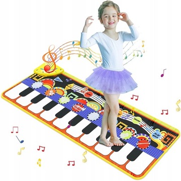 MATA MUZYCZNA 110X36 cm TAŃCZENIA PIANINKO NAGRYWA