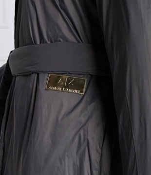 Armani Exchange płaszcz damski oversize z kapturem rozmiar XS
