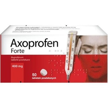 Axoprofen Forte ibuprofen 400mg ból gorączka 50X