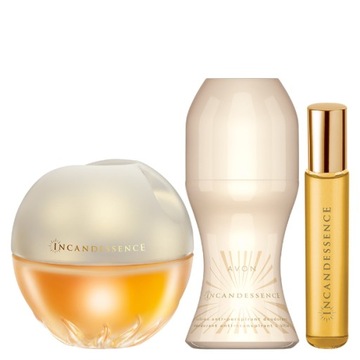 Zestaw Kosmetyków dla Niej Incandessence AVON Perfumy Damskie 50 ml 3w1