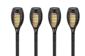 Lampa solarna wbijana 50cm, IP44 - komplet 4 szt