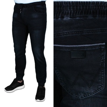 SPODNIE MĘSKIE JOGGER JEANS W32 ROZMIAR L