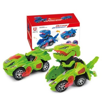 Автомобиль-динозавр 2 В 1 со светодиодным звуком, играющим в динозавров