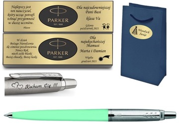 PARKER DŁUGOPIS JOTTER MIĘTOWY GRAWER TABLICZKA