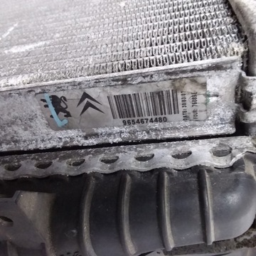 CITROEN C5 2.2 HDI CHLADIČE + VENTILÁTOR