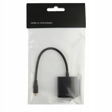 АДАПТЕР micro HDMI to VGA КОНВЕРТЕР DSUB + ЗВУК