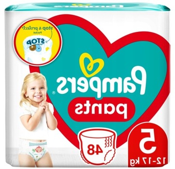 PIELUCHOMAJTKI PAMPERS ROZM. 5 MEGABOX PANTS 48 SZT