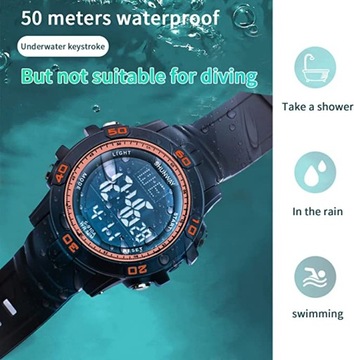 Zegarek sportowy dla mężczyzn wodoodporny led